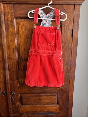 Mini Boden corduroy overall dress 5-6 years